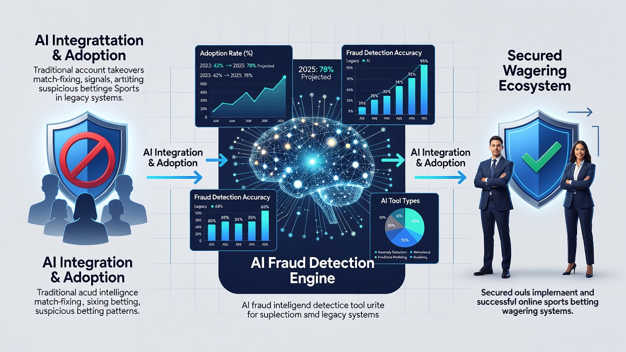 Data analysts reviewing AI fraud alerts on regulated sports betting dashboards