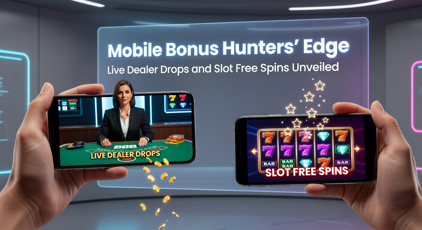 Smartphone displaying live dealer game with bonus drop notification and slot spins activating on screen