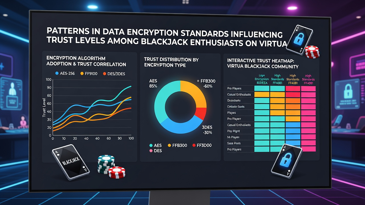 Close-up of a secure virtual blackjack session with encryption verification badges and player trust indicators
