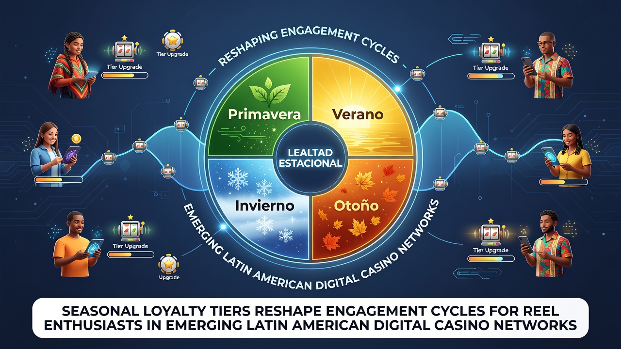 Seasonal loyalty program dashboard showing tier progression for slot players in Latin American online casinos